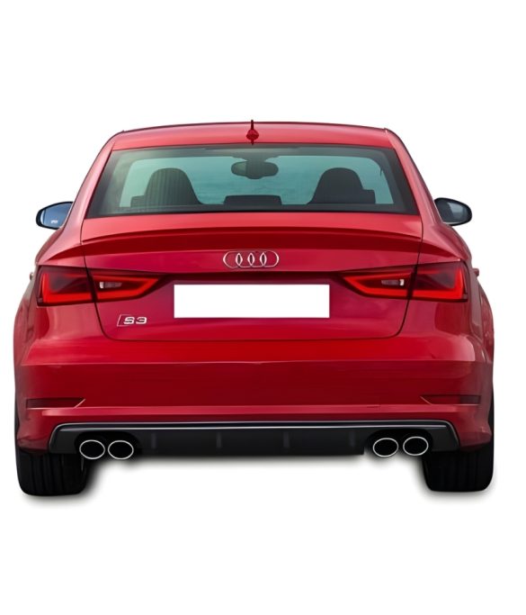 Audi A3 S3 Sedan Difüzör (Plastik) Piano Black