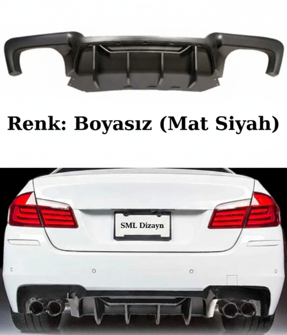 Bmw F10 M Tech (2010-2017) M5 Competition Arka Tampon - Difüzör (Plastik)