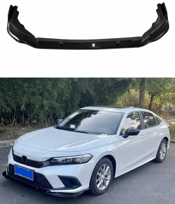 Honda Civic FE 2022 3 Parça Ön Lip (Plastik)