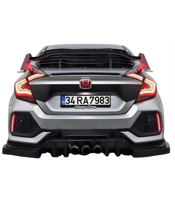Honda Civic Fc5 6 Parça Arka Flap (Plastik)