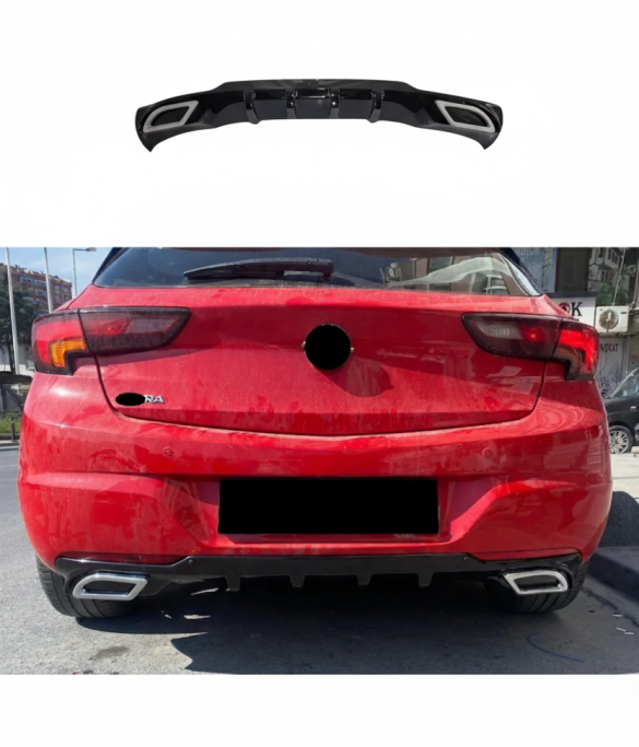 Opel Astra K Egzoz Görünümlü Difüzör (Plastik)