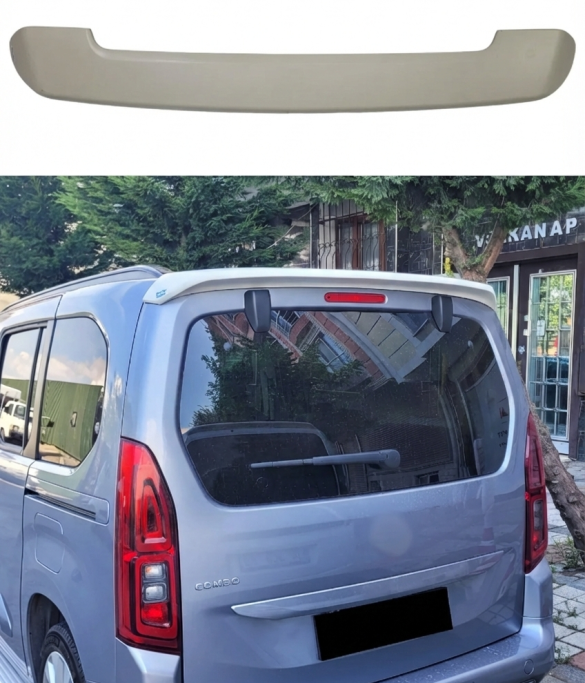 Opel Combo Tek Kapı 2021 - 2024 Sport Style Bagaj Üstü Spoiler
