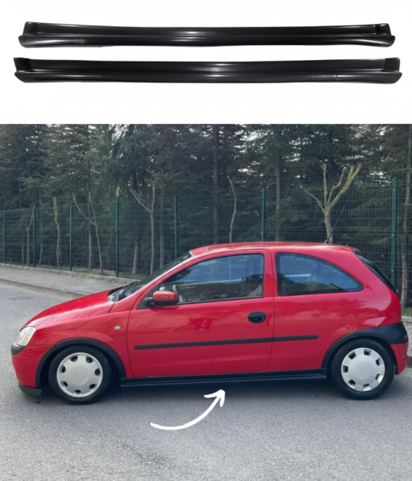 Opel Corsa C Yan Marşpiyel (Plastik)