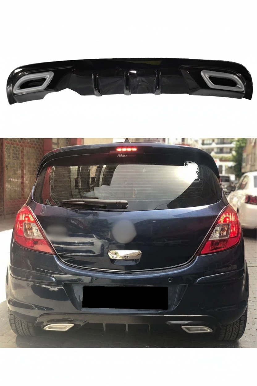 Opel Corsa D Egzoz Görünümlü Difüzör (Plastik)