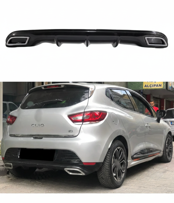Renault Clio 4 Egzoz Görünümlü Difüzör (Plastik)