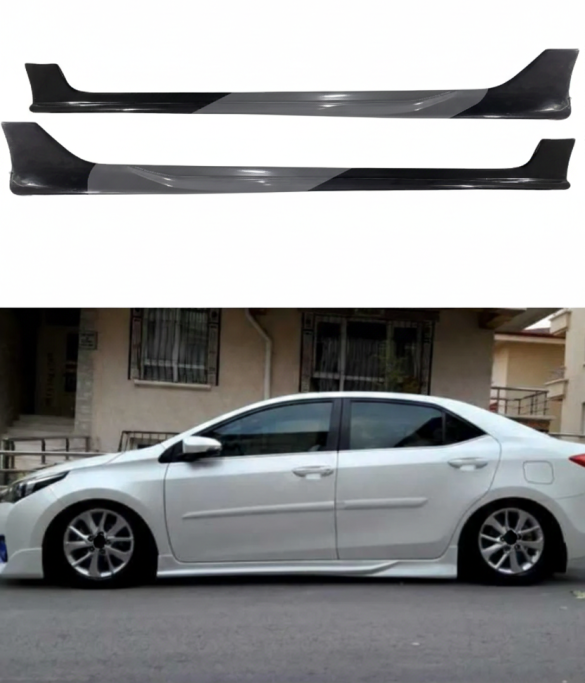 Toyota Corolla Custom Yan Marşpiyel (Plastik)