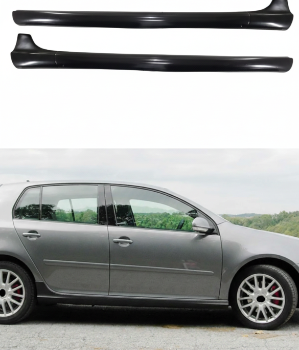 Volkswagen Golf 6 GTI Yan Marşpiyel (Plastik)