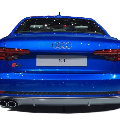 Audi A4 B9 2016 Sonrası S4 Soldan Çift Çıkış Arka Tampon Eki - Difüzör (Plastik)