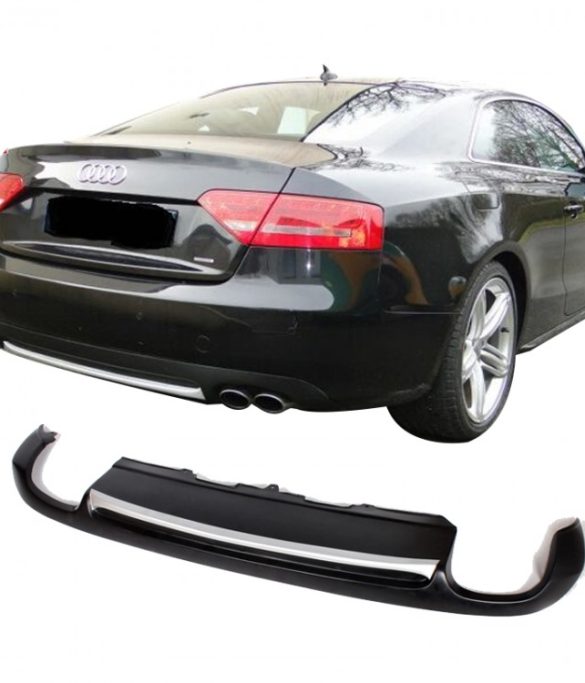 Audi A5 8P3 Coupe-Sportback 2008 - 2011 Arka Tampon Eki - Difüzör (Plastik)