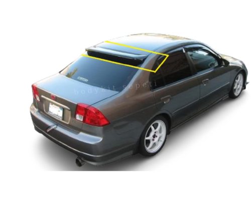 Honda Civic Vtec 2 Cam Üstü Spoiler (Plastik)