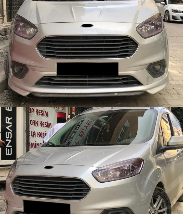 Ford Tourneo Courier Makyajlı Abt Ön Ek (Plastik)