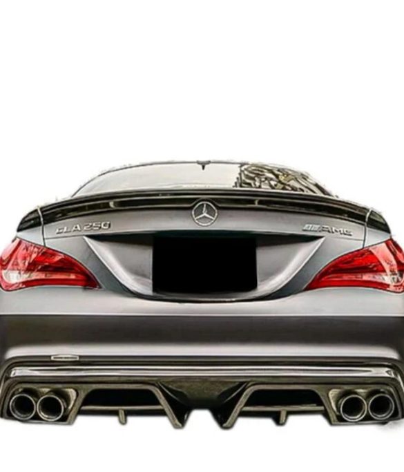 Mercedes W117 CLA Serisi AMG Piecha Arka Tampon Difüzör (Plastik)