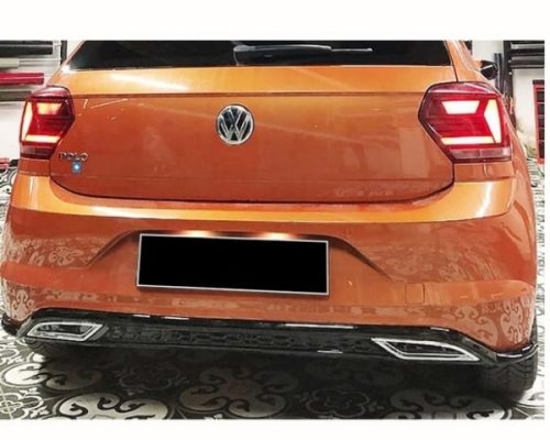 Volkswagen Polo 2017+ R Line Egzoz Görünümlü Difüzör (Plastik)