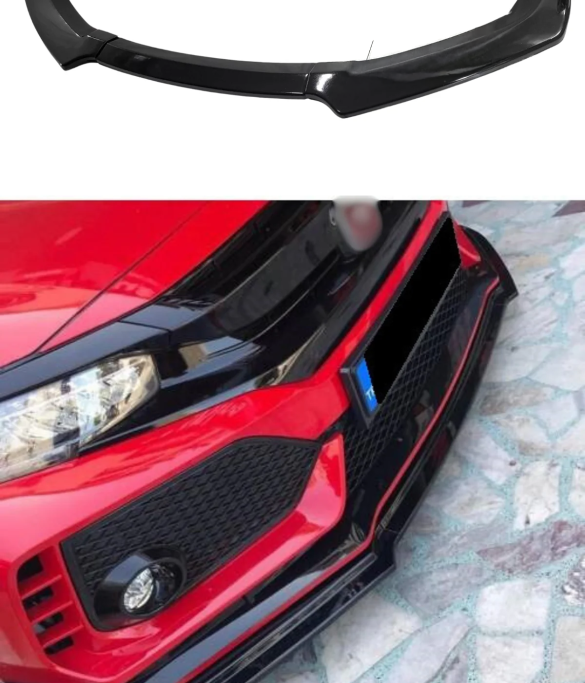 Honda Civic Fc5 Typer 3 Parça Ön Lip (Plastik)