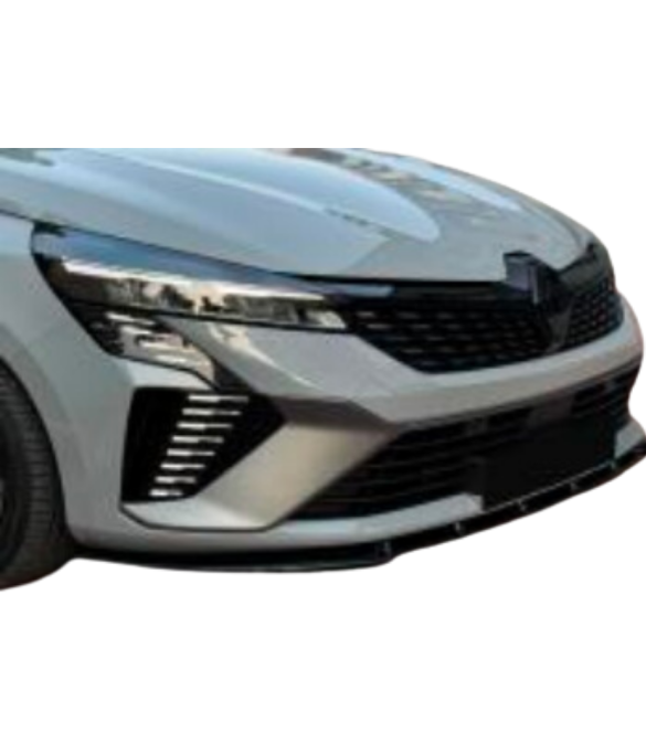 Renault Clio 5.5 2024+ Sonrası Ön Lip (Plastik) (Piano Black Boyalı)