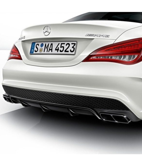 Mercedes W117 Cla Serisi Amg-Cla45 Style-Arka Tampon Difüzör