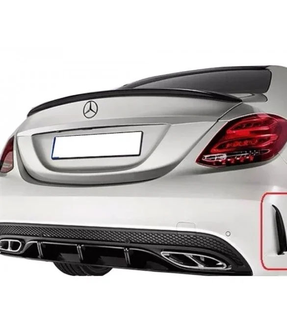 W205 C Serisi Sedan Amg - C63 Style - Arka Tampon Difüzör