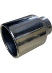 KROM YUVARLAK MODEL 120MM TEKLİ EGZOZ UCU