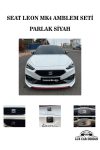SEAT LEON MK4 AMBLEM LOGO SET PARLAK SİYAH