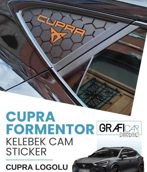 Cupra Formentor Kelebek Cam Stıcker Mat Siyah