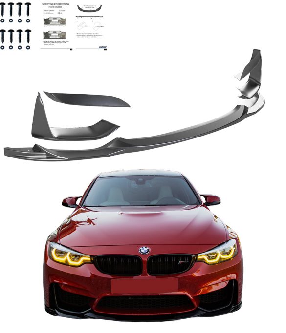 BMW M3 F80 2014-2018 Ön lip / BMW M4 F82 2014-2021 Ön lip (5 Pcs) FS01.171