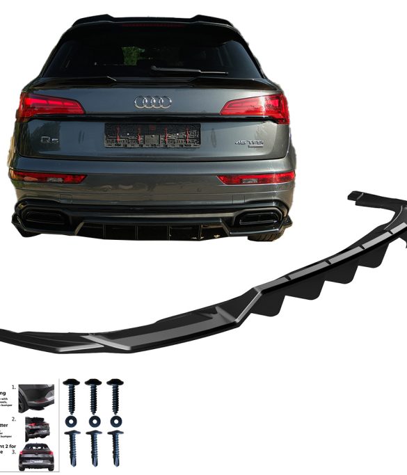 AUDI Q5 S-Line SUV Mk2 Makyajlı 2020-2024 Arka Orta Difüzör (2 Pcs)