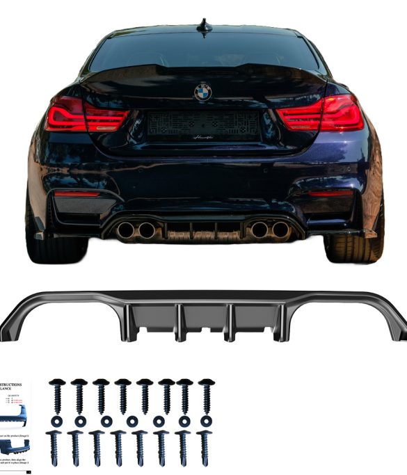 BMW M4 F82 2014-2021 Arka Difüzör