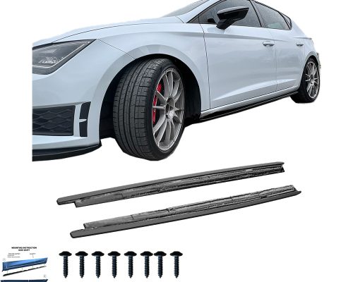SEAT Leon FR 2012-2019 Marşpiyel Altı Lip / SEAT Leon Cupra 2012-2019 Marşpiyel Altı Lip / SEAT Leon 2012-2019 Marşpiyel Altı Lip (2 Pcs)