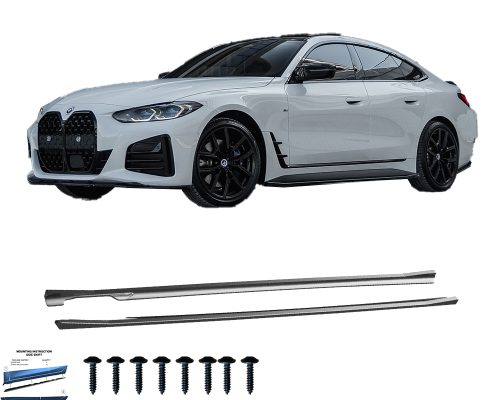 BMW 4 Series G26 Grand Coupe M-Pack / M440i / i4 2020+ Marşpiyel Altı Lip (2 Pcs)