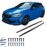 BMW 1 Series F40 M-Pack 2019-2024 Marşpiyel Altı Lip / BMW 1 Series F40 M135i 2019-2024 Marşpiyel Altı Lip (2 Pcs)