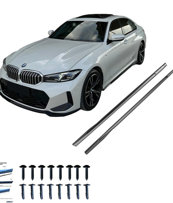 BMW 3 Series G20/G21 M-Pack 2018+ Marşpiyel Altı Lip / BMW 3 Series M340i G20/G21 M-Pack 2018+ Marşpiyel Altı Lip (2 Pcs) SS10.038