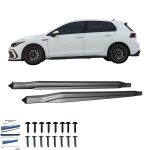VW Golf Mk8 GTI / GTI Clupsport / GTD / R-Line Marşpiyel Altı Lip 2020-2024 Marşpiyel Altı Lip / VW Golf Mk8 Makyajlı GTI / GTI Clupsport / GTD / R-Line Marşpiyel Altı Lip 2024+ Marşpiyel Altı Lip Verison 2 (2 Pcs)