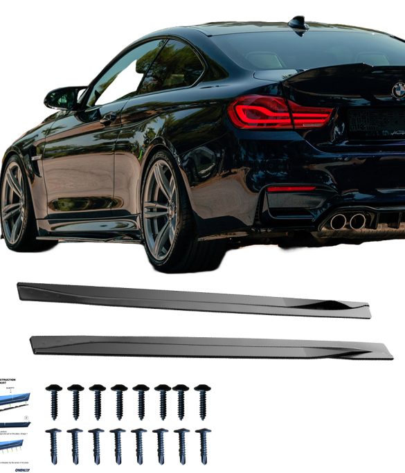 BMW M4 F82 2014-2021 Marşpiyel Altı Lip (2 Pcs) SS10.048
