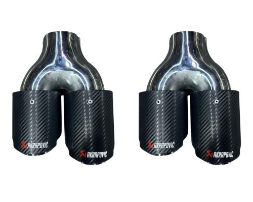AKRAPOVİÇ 90 MM ÇİFTLİ SAĞ VE SOL TAKIM EGZOZ UCU
