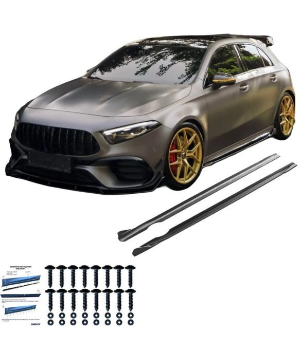 MERCEDES A Class A45 S Aero Pack W177 / W177 Makyajlı 2019+ Marşpiyel Altı Lip SS10.064
